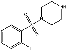 1-(2-fluorophenyl)sulfonylpiperazine 结构式