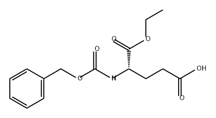 5-ethoxy-5-oxo-4-phenylmethoxycarbonylamino-pentanoic acid 结构式