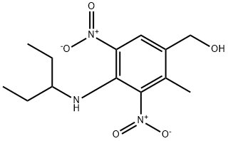 4-[(1-乙基丙基)氨基]-2-甲基-3,5-二硝基苯甲 醇 结构式