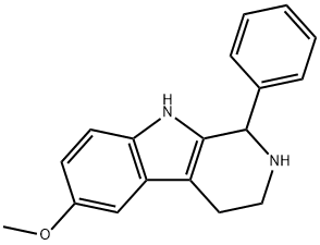 6-甲氧基-1-苯基-2,3,4,9-四氢-1H-吡啶并[3,4-B]吲哚 结构式