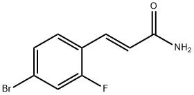 (E)-3-(4-bromo-2-fluorophenyl)acrylamide 结构式