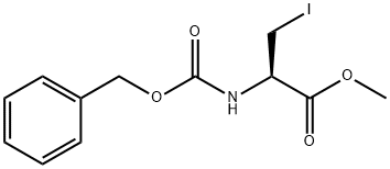 (R) -2-苄氧羰基氨基-3-碘代丙酸甲酯 结构式