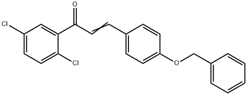 (2E)-3-[4-(benzyloxy)phenyl]-1-(2,5-dichlorophenyl)prop-2-en-1-one 结构式