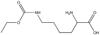 2-amino-6-(ethoxycarbonylamino)hexanoic acid 结构式