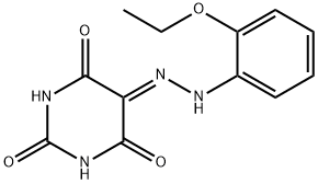 5-[(2-ethoxyphenyl)hydrazono]-2,4,6(1H,3H,5H)-pyrimidinetrione 结构式