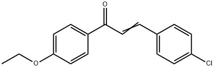 (2E)-3-(4-chlorophenyl)-1-(4-ethoxyphenyl)prop-2-en-1-one 结构式