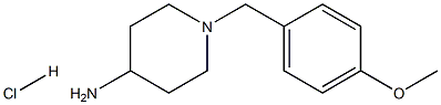 1-(4-METHOXYBENZYL)PIPERIDIN-4-AMINE HYDROCHLORIDE 结构式