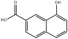 8-羟基-2-萘酸 结构式