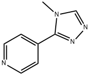 4-(4-甲基-4H-1,2,4-三唑-3-基)吡啶 结构式