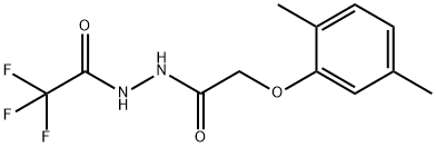 N'-[(2,5-dimethylphenoxy)acetyl]-2,2,2-trifluoroacetohydrazide 结构式