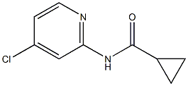 N-(4-氯吡啶-2-基)环丙烷甲酰胺 结构式