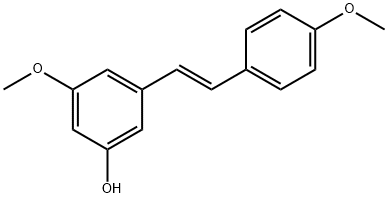 (E)-3-HYDROXY-4',5-DIMETHOXYSTILBENE 结构式