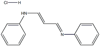 N-[3-(苯基胺基)-2-丙烯-1-亞基]-苯胺鹽酸鹽 结构式