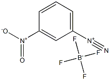 Benzenediazonium, 3-nitro-, tetrafluoroborate(1-) 结构式