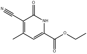 乙基 5-氰基-4-甲基-6-氧亚基-1,6-二氢吡啶-2-甲酸基酯 结构式