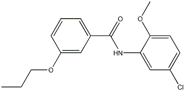 N-(5-chloro-2-methoxyphenyl)-3-propoxybenzamide 结构式