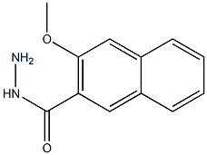 3-methoxy-2-naphthohydrazide 结构式