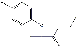 ETHYL 2-(4-FLUOROPHENOXY)-2-METHYLPROPANOATE 结构式