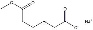 Hexanedioic acid, monomethyl ester, sodium salt 结构式