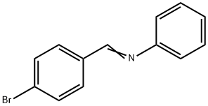 1-(4-溴苯基)-N-苯基甲亚胺 结构式