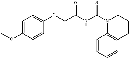 N-(3,4-dihydro-1(2H)-quinolinylcarbonothioyl)-2-(4-methoxyphenoxy)acetamide 结构式
