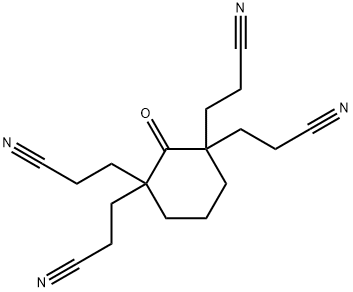 3-[1,3,3-TRIS(2-CYANOETHYL)-2-OXOCYCLOHEXYL]PROPANENITRILE 结构式