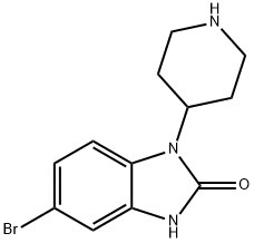 5-bromo-1-(piperidin-4-yl)-1H-benzo[d]imidazol-2(3H)-one 结构式