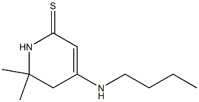 2(1H)-Pyridinethione, 4-(butylamino)-5,6-dihydro-6,6-dimethyl- 结构式