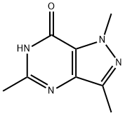 1,3,5-三甲基-1H-吡唑并[4,3-D]嘧啶-7(6H)-酮 结构式