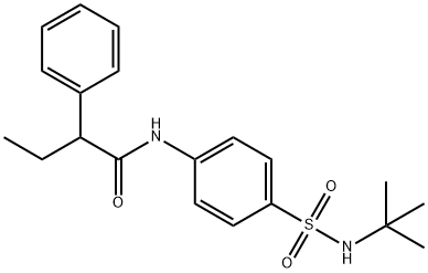 N-[4-(tert-butylsulfamoyl)phenyl]-2-phenylbutanamide 结构式