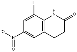 8-氟-6-硝基-3,4-二氢喹啉-2(1H)-酮 结构式