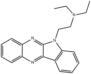 N,N-diethyl-2-(6H-indolo[2,3-b]quinoxalin-6-yl)ethan-1-amine 结构式