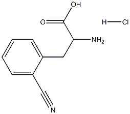 2-Cyano-DL-Phenylalanine hydrochloride 结构式