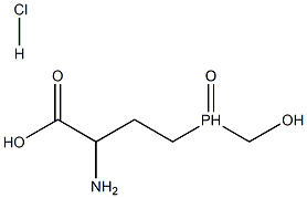 Butanoic acid, 2-amino-4-(hydroxymethylphosphinyl)-, hydrochloride 结构式