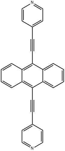 9,10-双(吡啶-4-基乙炔基)蒽 结构式