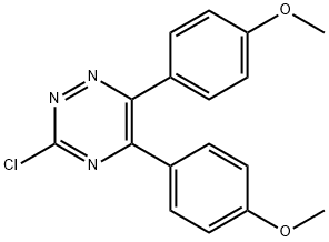 3-氯-5,6-二(4-甲氧苯基)-1,2,4-三嗪 结构式