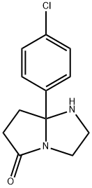 7a-(4-Chlorophenyl)-hexahydro-1H-pyrrolo[1,2-a]imidazolidin-5-one 结构式