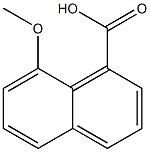 8-甲氧基-1-萘甲酸 结构式