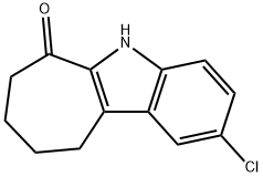 2-Chloro-7,8,9,10-tetrahydro-5H-cyclohepta[b]indol-6-one 结构式