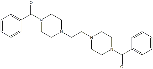 (ethane-1,2-diylbis(piperazine-4,1-diyl))bis(phenylmethanone) 结构式