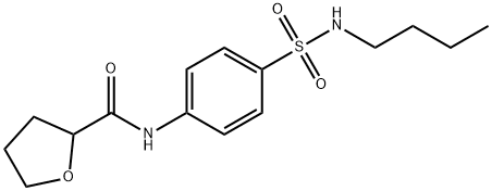 N-[4-(butylsulfamoyl)phenyl]oxolane-2-carboxamide 结构式