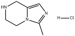 3-甲基-5,6,7,8-四氢咪唑并[1,5-A]吡嗪盐酸盐 结构式