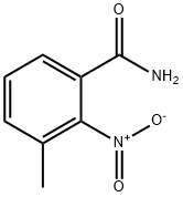 3-甲基-2-硝基苯甲酰胺 结构式