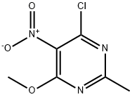 2-甲基-4-甲氧基-5-硝基-6-氯嘧啶 100MG 结构式
