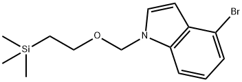 4-bromo-1-((2-(trimethylsilyl)ethoxy)methyl)-1H-indole 结构式