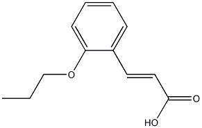 (E)-3-(2-丙氧基苯基)丙烯酸 结构式