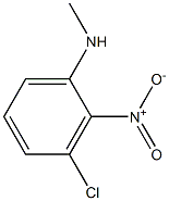 3-氯-N-甲基-2-硝基苯胺 结构式