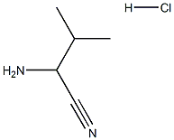 2-氨基-3-甲基丁腈盐酸盐 结构式