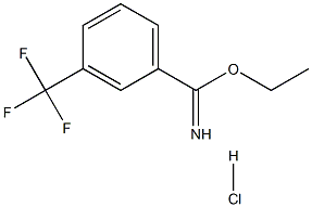 ethyl 3-(trifluoromethyl)benzene-1-carboximidate hydrochloride 结构式