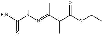 ethyl 3-[(aminocarbonothioyl)hydrazono]-2-methylbutanoate 结构式
